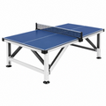 Mesa de tenis de mesa 274 x 152.5 x 76 cm azul con estructura de acero para interior